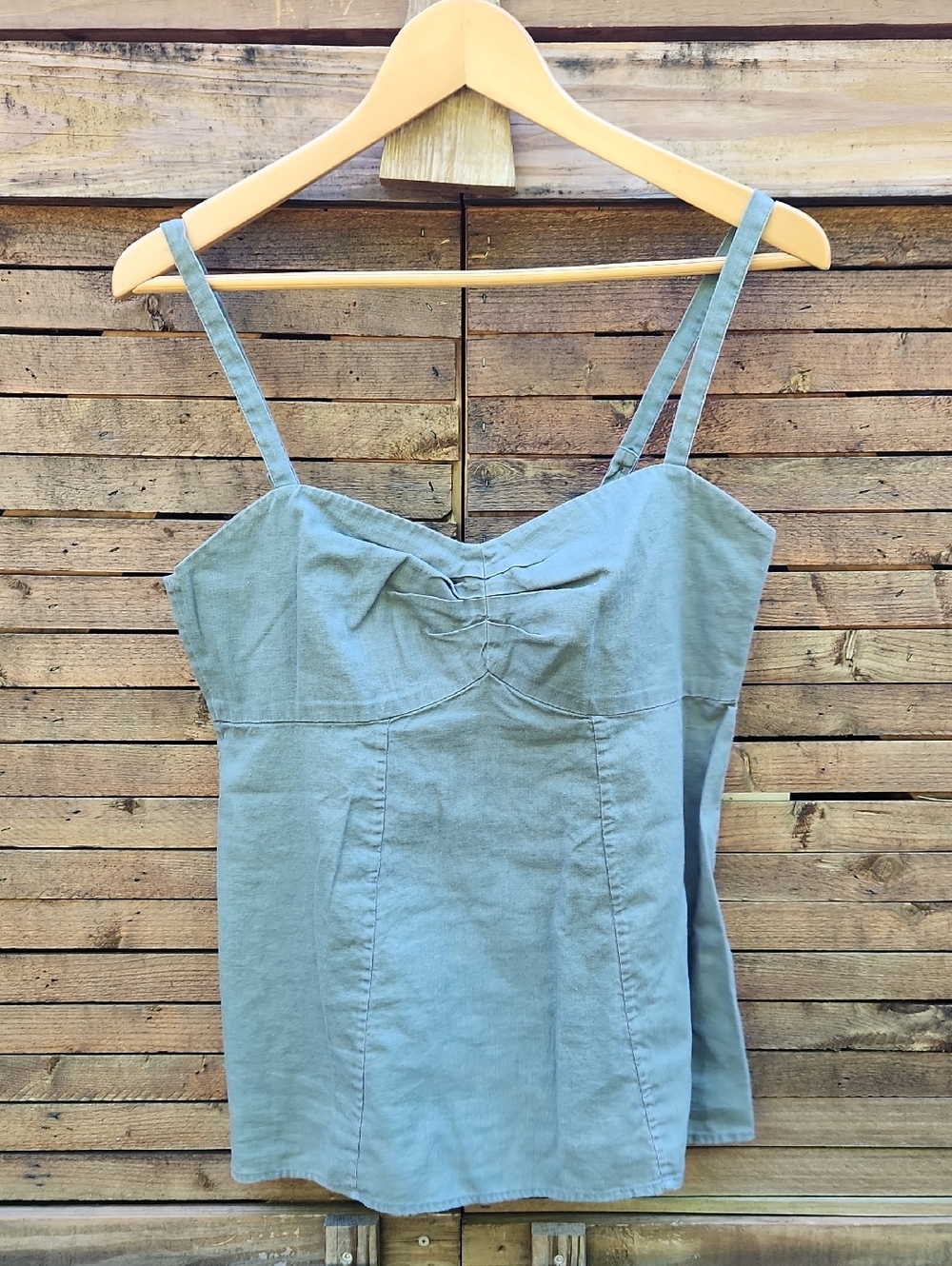 Patagonia Sage Green Linen-Blend Cami